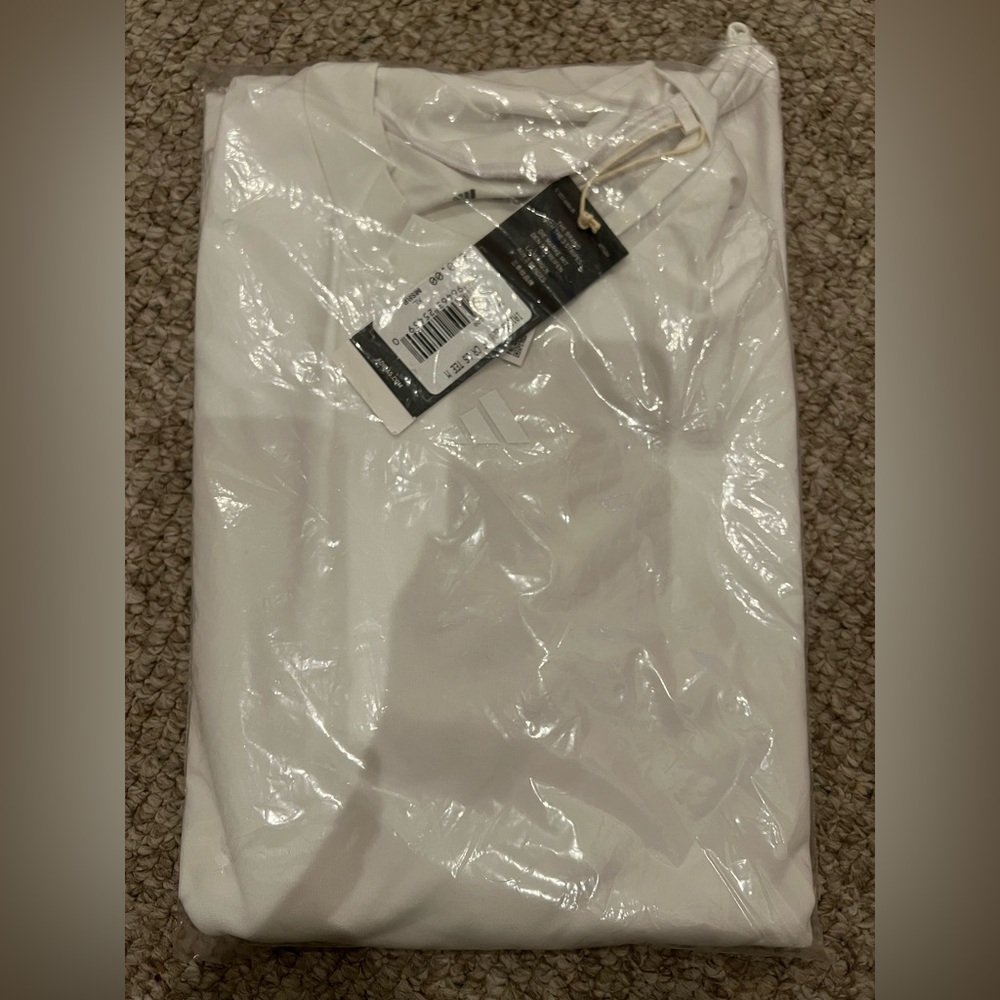 Adidas White Short Sleeve Athletic Tee